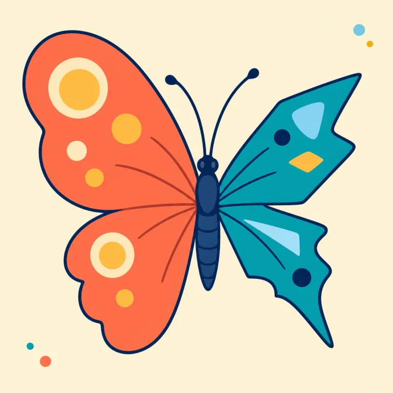 asymmetrical（非対称・形容詞）の覚え方イラスト — symmetrical（左右対称の）を知っていれば、asymmetrical は先頭の a- を「ない」と見て『対称でない』と取れる