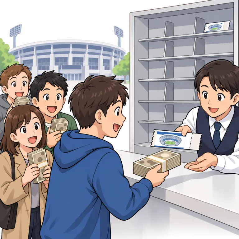 at a premium（高値で・idiom）の覚え方イラスト