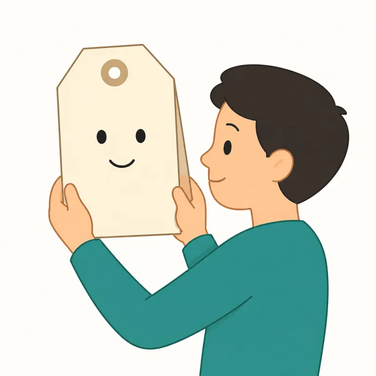 at face value（額面通りに・イディオム）の覚え方イラスト — face は「顔」ですが、ここでは「表面・見えるところ」の感覚で捉えると覚えやすいです