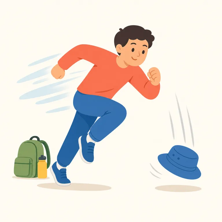 at the drop of a hat（すぐに・イディオム）の覚え方イラスト — この表現は「速さ」だけでなく「ちょっとしたきっかけで、ためらわずに動く」感じまで一緒に覚えると残りやすいです