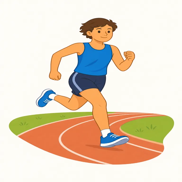 athlete（スポーツ選手・名詞）の覚え方イラスト — athlete は athletic（運動能力のある）, athletics（陸上競技・スポーツ）と一緒に覚えると定着しやすい語