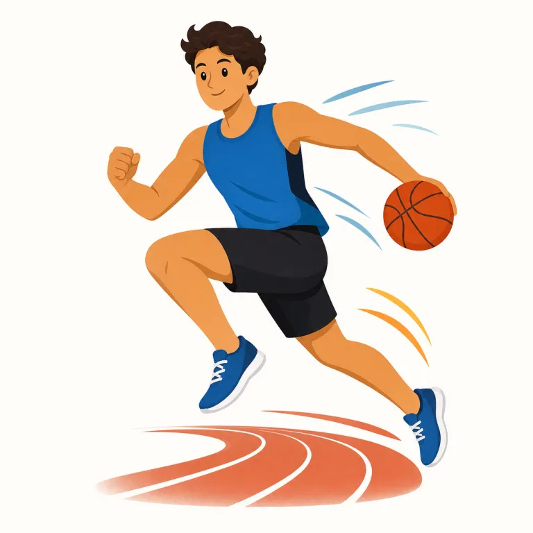 athletic（運動の、スポーツの、運動能力の高い・形容詞）の覚え方イラスト — athlete「運動選手」を知っていれば、athlet- が見えた時点で「運動系」と寄せられる