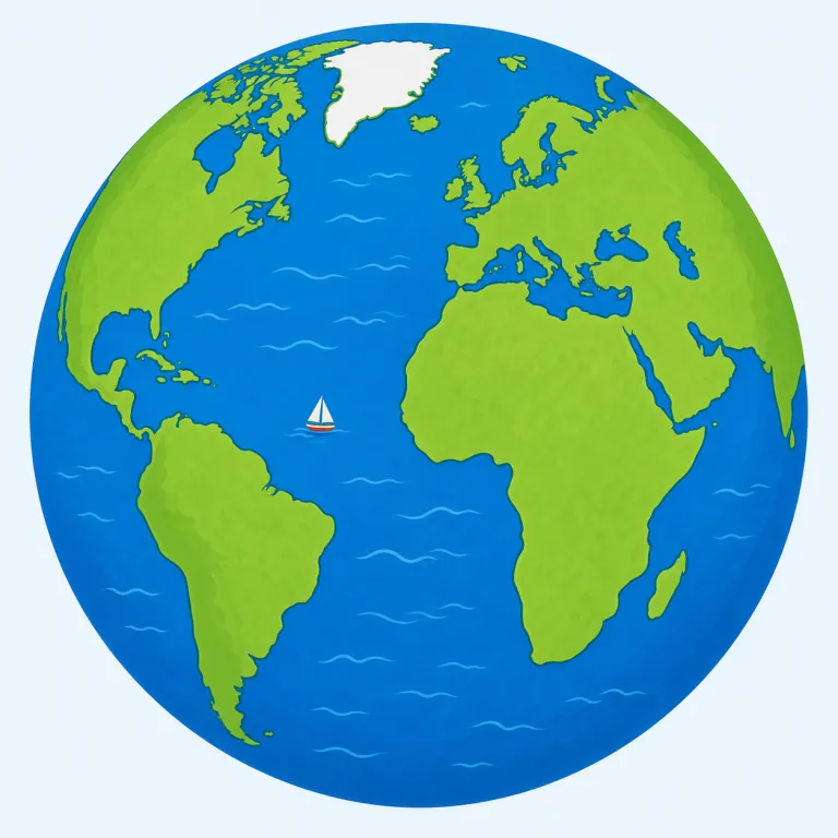atlantic（大西洋の・形容詞）の覚え方イラスト — まず `Atlantic Ocean` をひとかたまりで覚えると定着しやすいです
