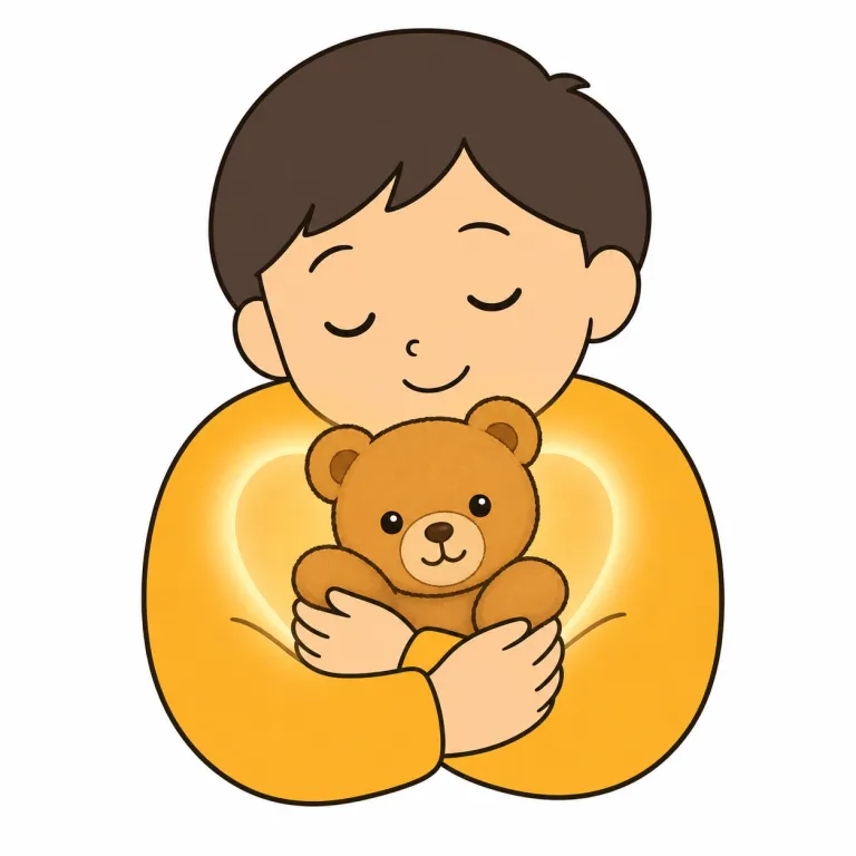 attachment（愛着・noun）の覚え方イラスト