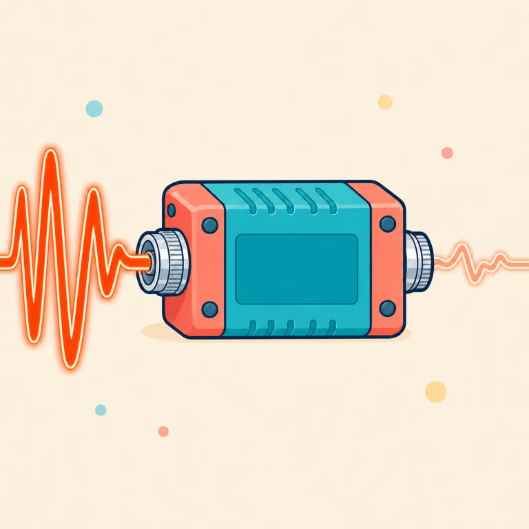 attenuator（減衰器・名詞）の覚え方イラスト — まず語尾 -or を見て「何かをする装置」と押さえると覚えやすいです