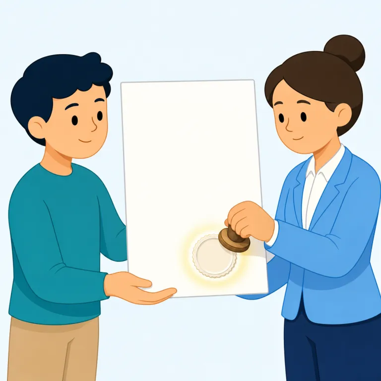 attestation（認証・名詞）の覚え方イラスト — まず test を核に置くと覚えやすいです