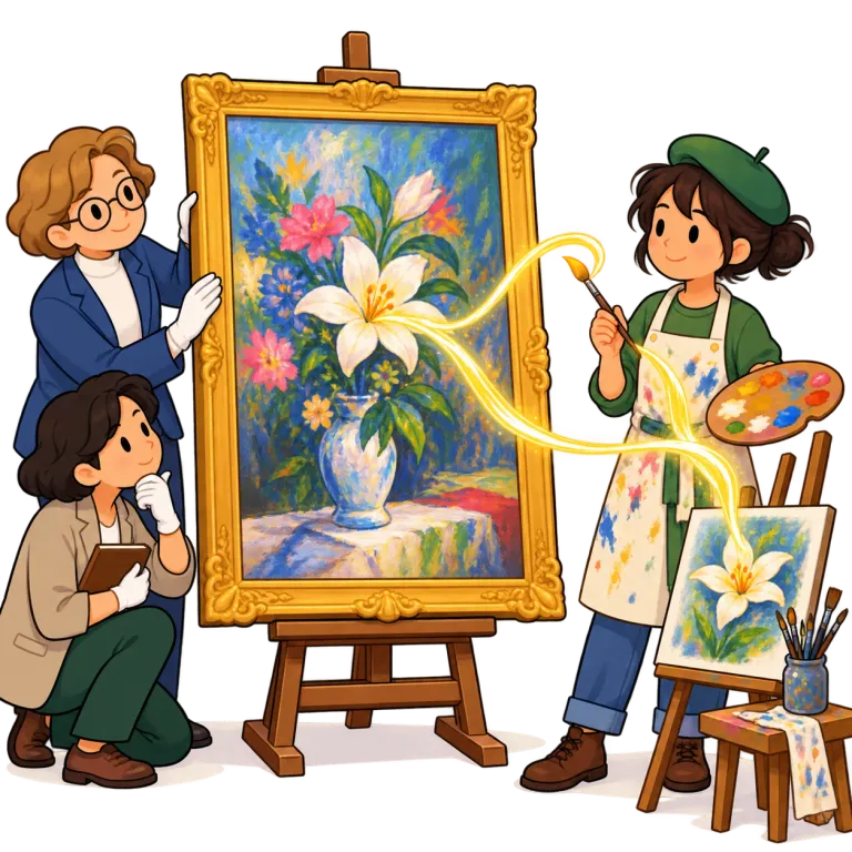 attribute a to b（帰属させる・verb）の覚え方イラスト