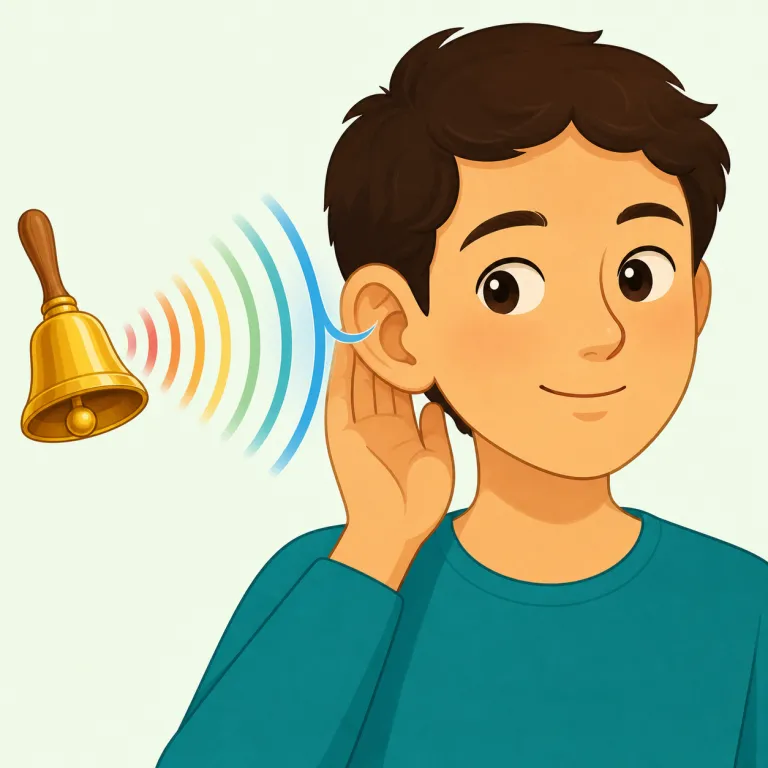 aural（聴覚的な・形容詞）の覚え方イラスト — aural は audio と同じ「音・聞く」グループだと結びつけると覚えやすいです