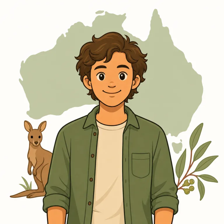 Australian（オーストラリア人・noun）の覚え方イラスト