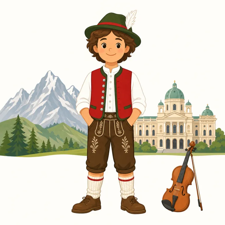 austrian（オーストリアの、オーストリア人）の覚え方イラスト — Austrian は「Austria + -n」で、country名から国籍・出身を作る形だと押さえると覚えやすいです