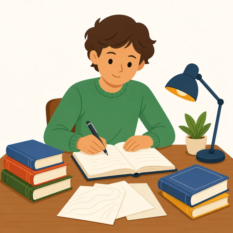 author（著者・名詞）の覚え方イラスト — 表紙、署名欄、参考文献リストに出てくる名前を思い浮かべると覚えやすいです