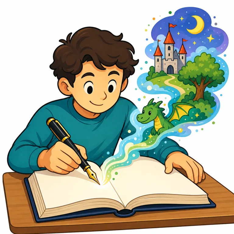 author（著す・verb）の覚え方イラスト