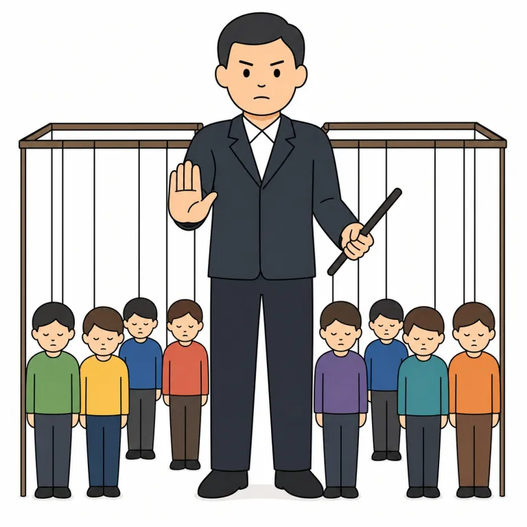 authoritarianの覚え方イラスト