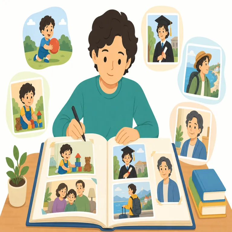 autobiographicalの覚え方イラスト