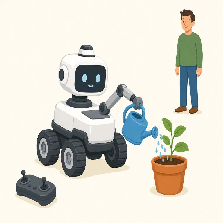 autonomous（自律的・形容詞）の覚え方イラスト — autonomous は auto-「自分で」を手がかりに、「外から細かく命令されなくても自分で判断し行動できる」と覚えます