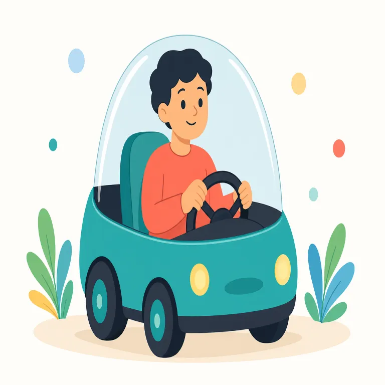 autonomy（自律性・名詞）の覚え方イラスト — このエントリの autonomy は、地域や国の「自治」ではなく、人やチームが自分で判断し行動できる「自律性」を表します