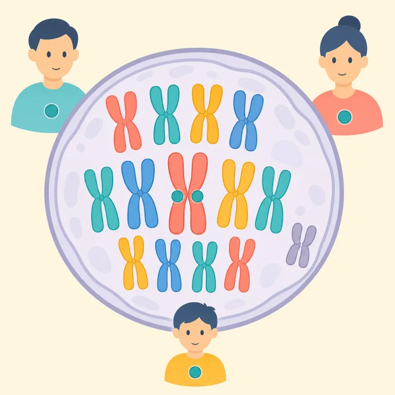 autosomal（常染色体性の・形容詞）の覚え方イラスト — 遺伝の話で見たら、まず sex-linked（伴性）との対比で覚えると定着しやすい語