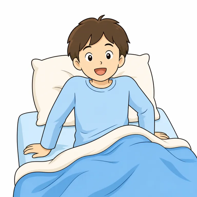 awake（目覚める・verb）の覚え方イラスト