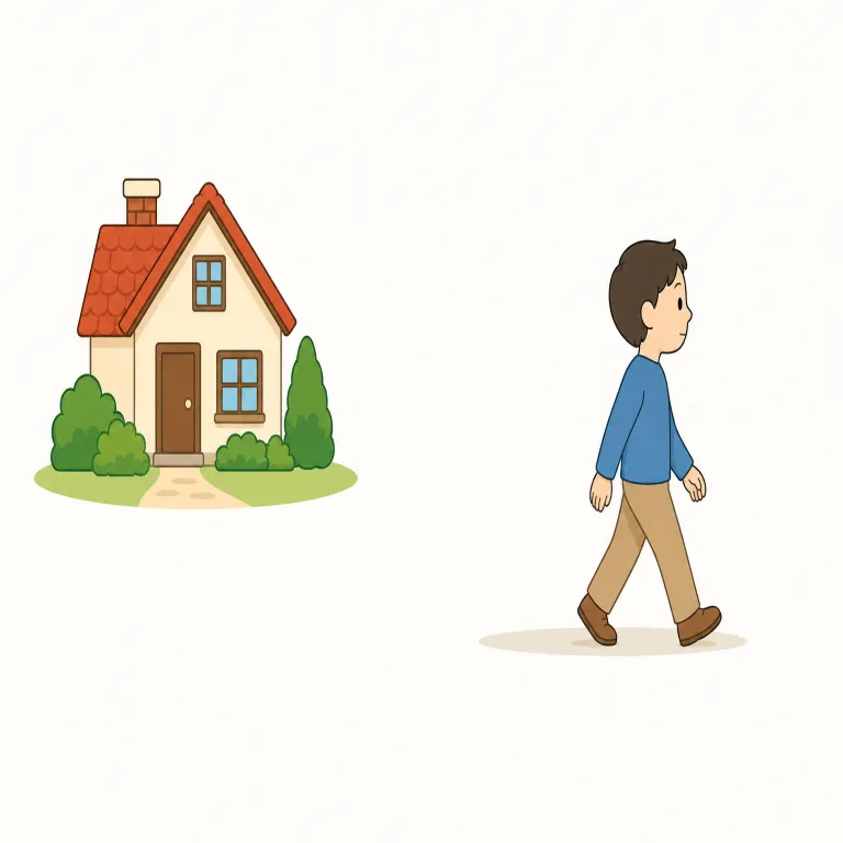 away（去って、向こうへ・副詞）の覚え方イラスト — away は a + way と考えると、「ある道・方向へ出ていく」感覚で覚えやすい語です