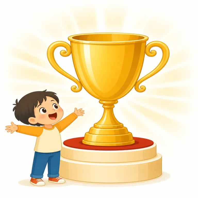 awesome（すごい、最高の・形容詞）の覚え方イラスト — awesome は会話では「最高」「すごい」で頻出だが、覚える軸は good を超えて、見た人に a sense of awe を起こすほど圧倒的という強さ