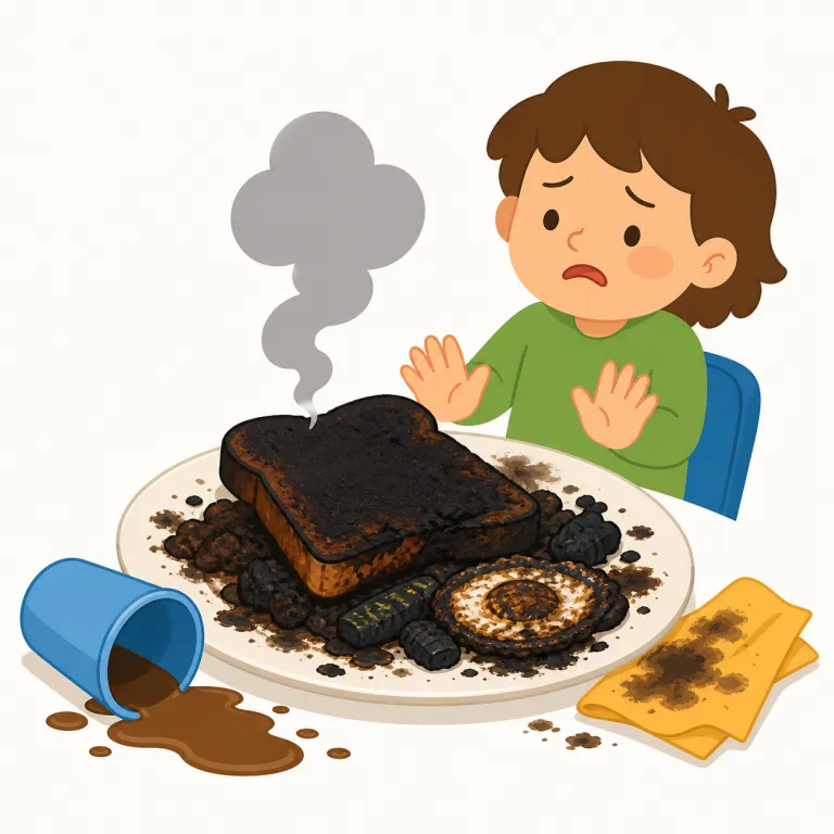awful（ひどい・形容詞）の覚え方イラスト — awful は bad を強めた「非常に悪い、不快な」として覚えます