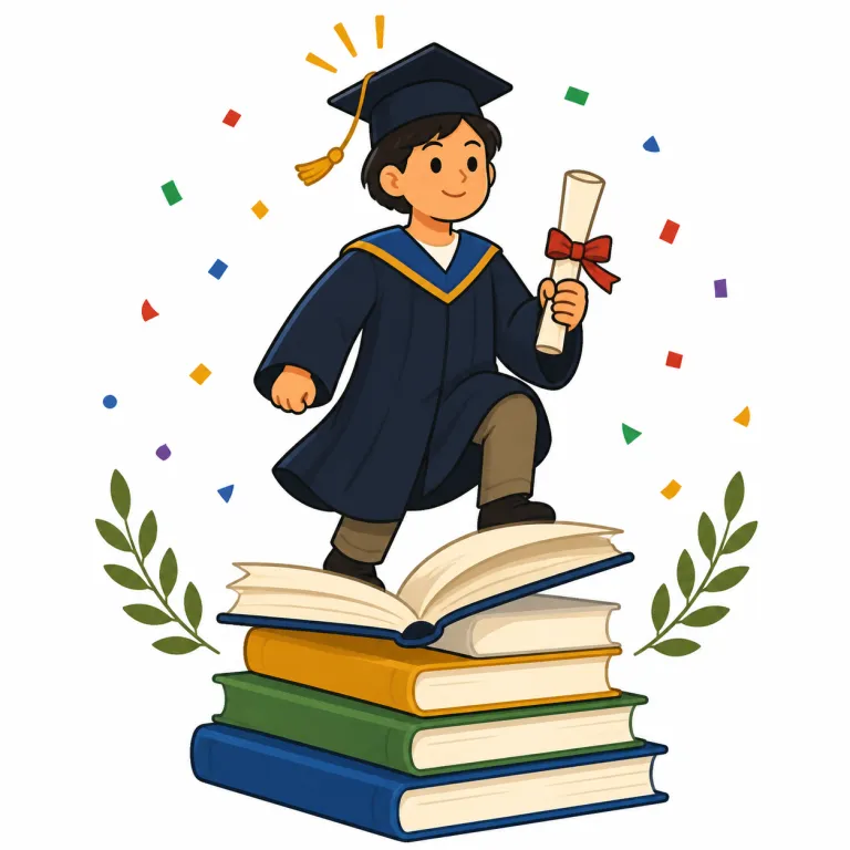 bachelor（学士・noun）の覚え方イラスト