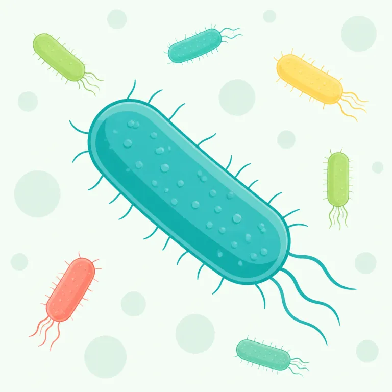 bacillus（桿菌・名詞）の覚え方イラスト — 覚える軸は「bacillus = 棒状の細菌」という形のラベル