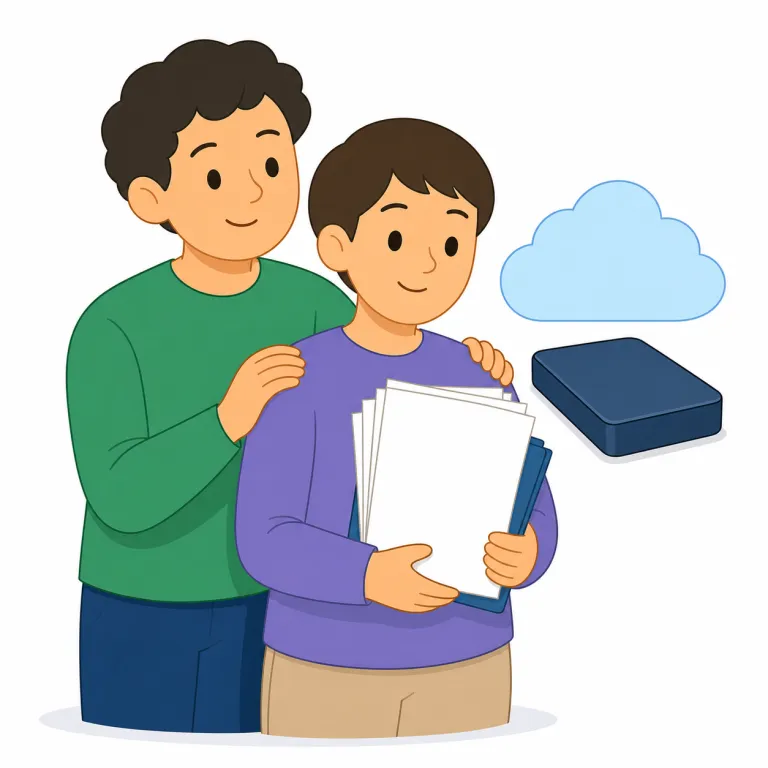 back up（後退する、下がる・句動詞）の覚え方イラスト — "back up"は一つの核で覚えると強い