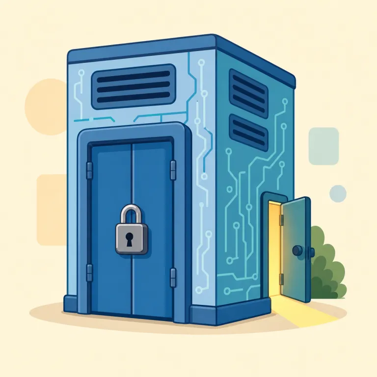 backdoor（バックドア・noun）の覚え方イラスト
