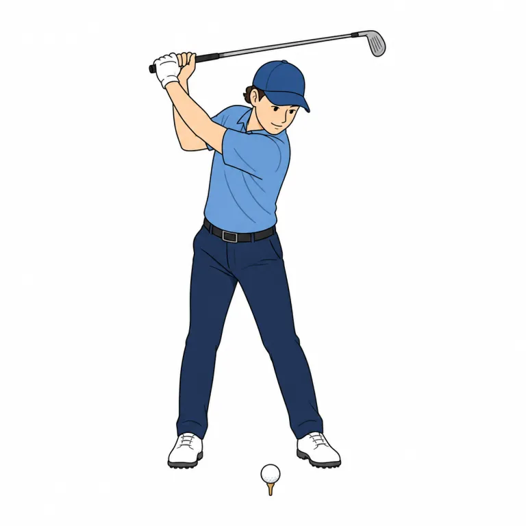 backswing（バックスイング・noun）の覚え方イラスト