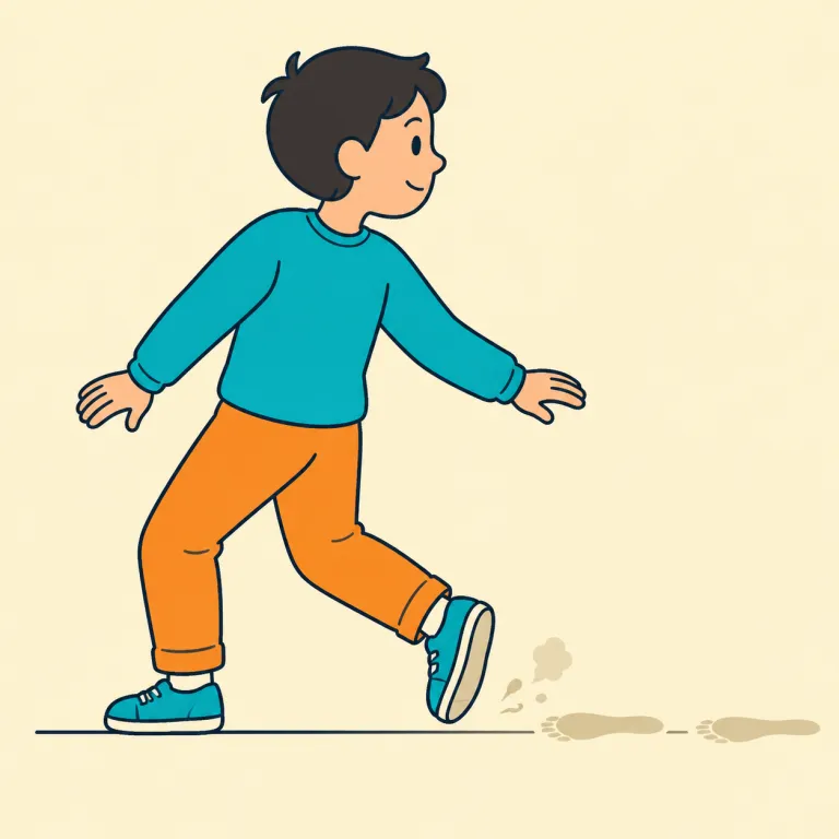 backwards（後ろへ・adverb）の覚え方イラスト