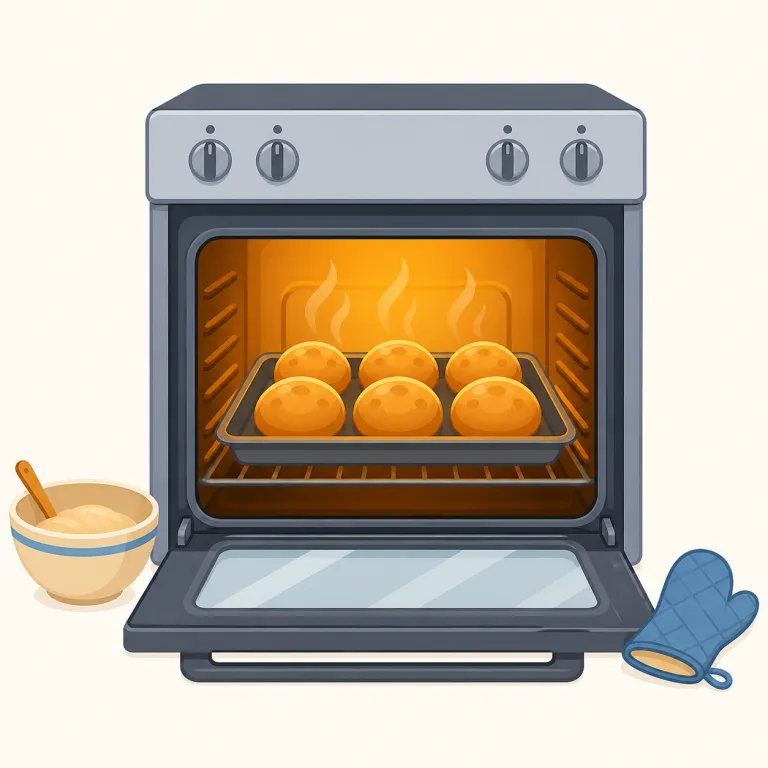 bake（焼く・動詞）の覚え方イラスト — このエントリでは bake を他動詞の 焼く として覚えます