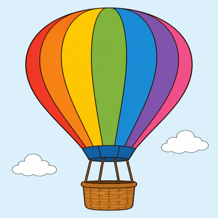 balloon（風船・名詞）の覚え方イラスト — balloon は ball「球」に似ていますが、中身が詰まったボールではなく、薄い素材が空気で張ったものと考えると区別しやすいです