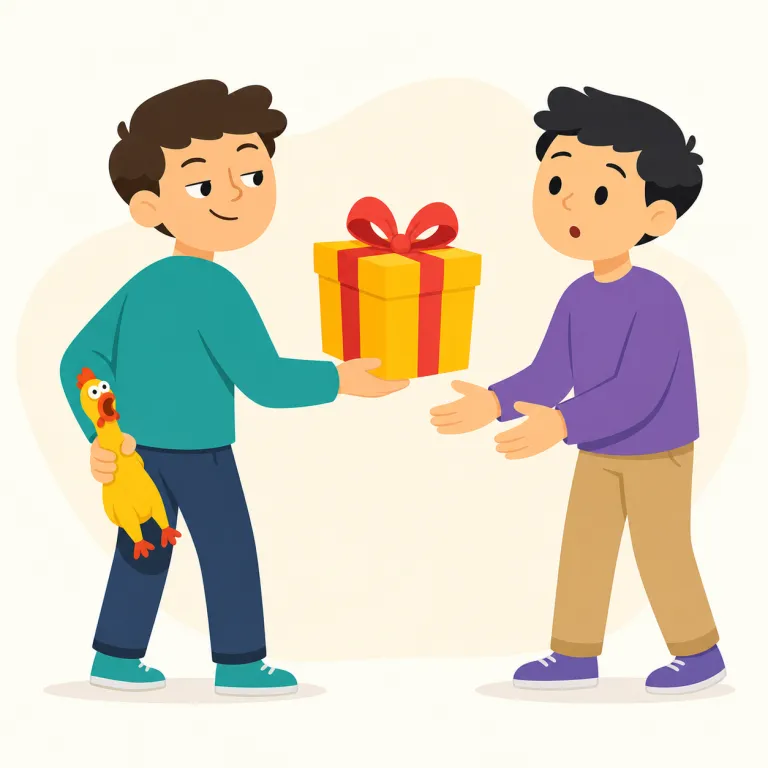 bamboozle（だます・動詞）の覚え方イラスト — bamboozle は単なる cheat ではなく、相手をけむに巻いて混乱させ、そのすきにだます感じで覚えると残りやすい