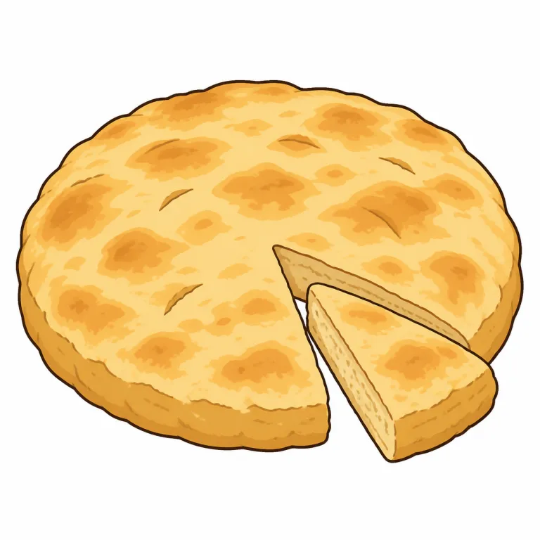 bannock（平焼きパン・noun）の覚え方イラスト