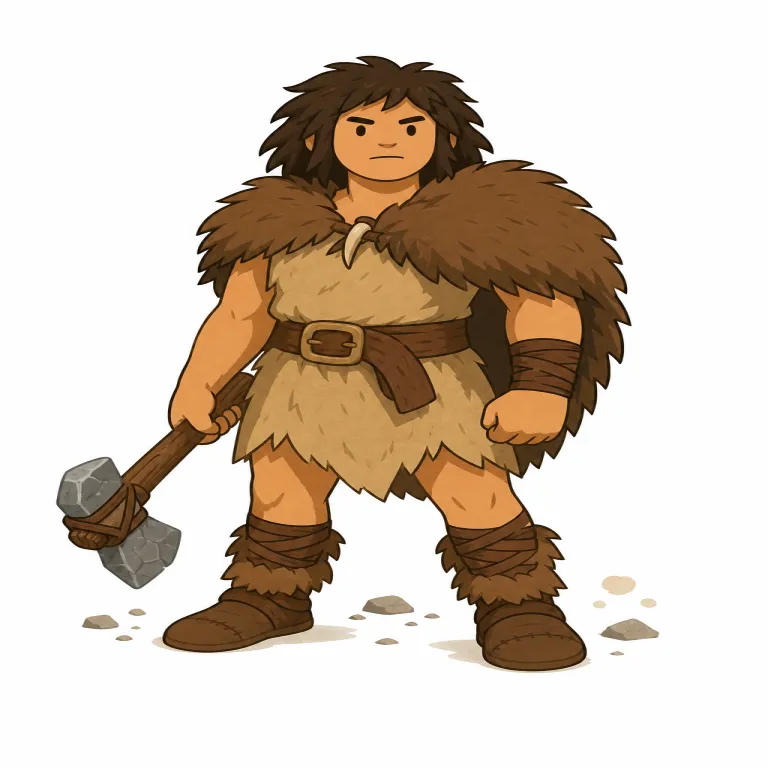 barbarian（野蛮人・名詞）の覚え方イラスト — barbarian は、古代ギリシャ・ローマなどが自分たちの言語や制度の外にいる人々をまとめて呼んだ語として覚えると核がつかめます