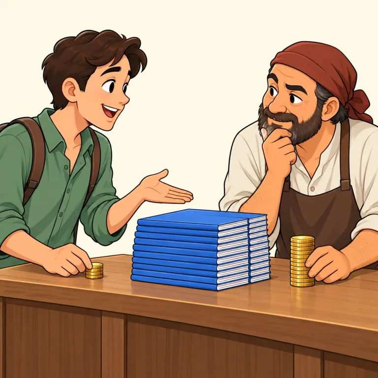 bargain for（交渉する・phrasal_verb）の覚え方イラスト