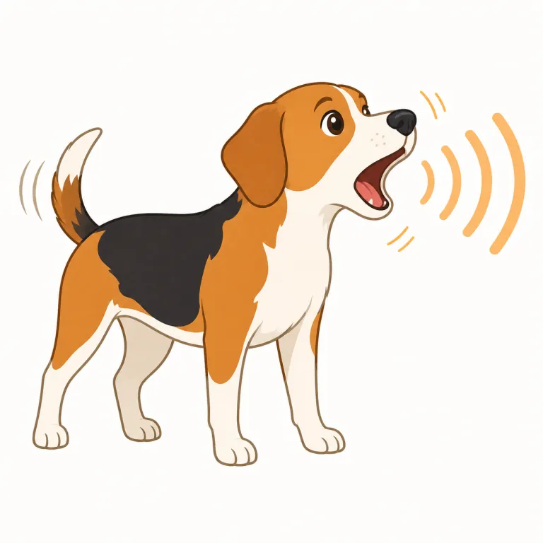 bark（ほえる声・noun）の覚え方イラスト