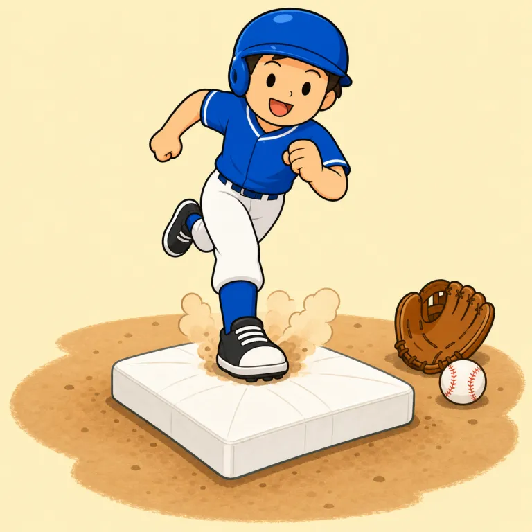 base（塁・noun）の覚え方イラスト