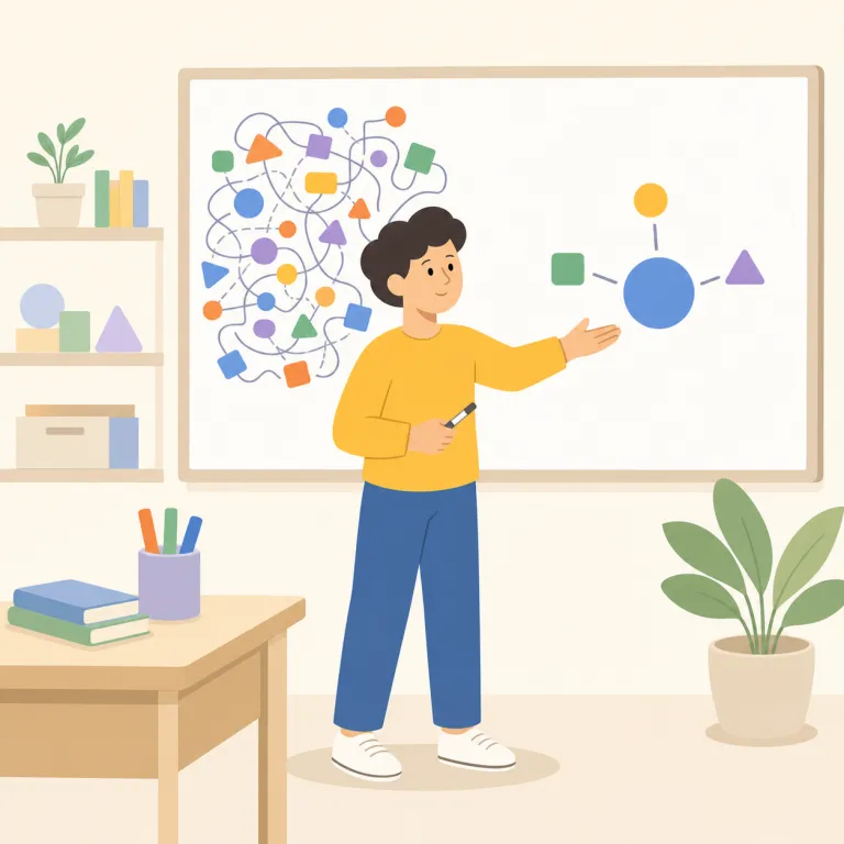 basically（基本的に・副詞）の覚え方イラスト — basic「基本の」から考え、basically を「土台の部分では」「根本の性質としては」と置くと、この意味を覚えやすくなります