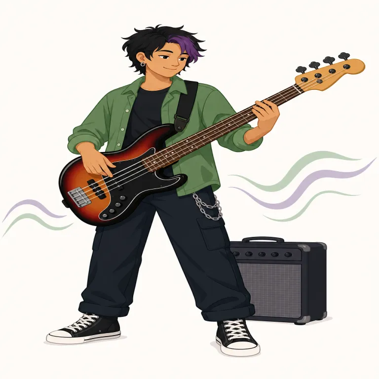 bassistの覚え方イラスト