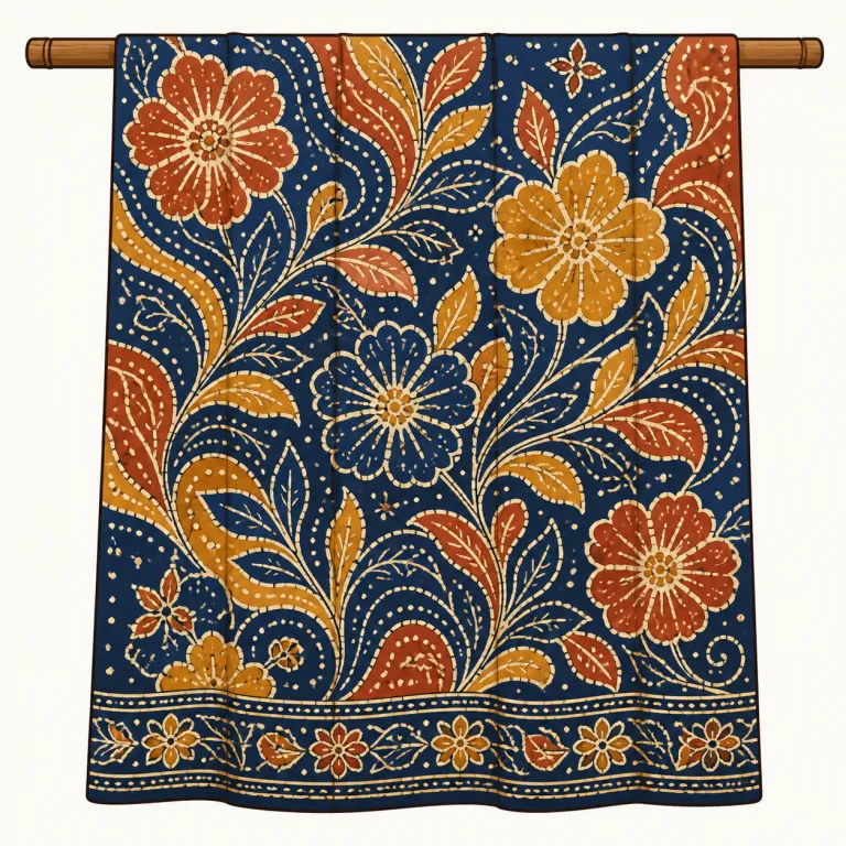 batik（バティック・noun）の覚え方イラスト
