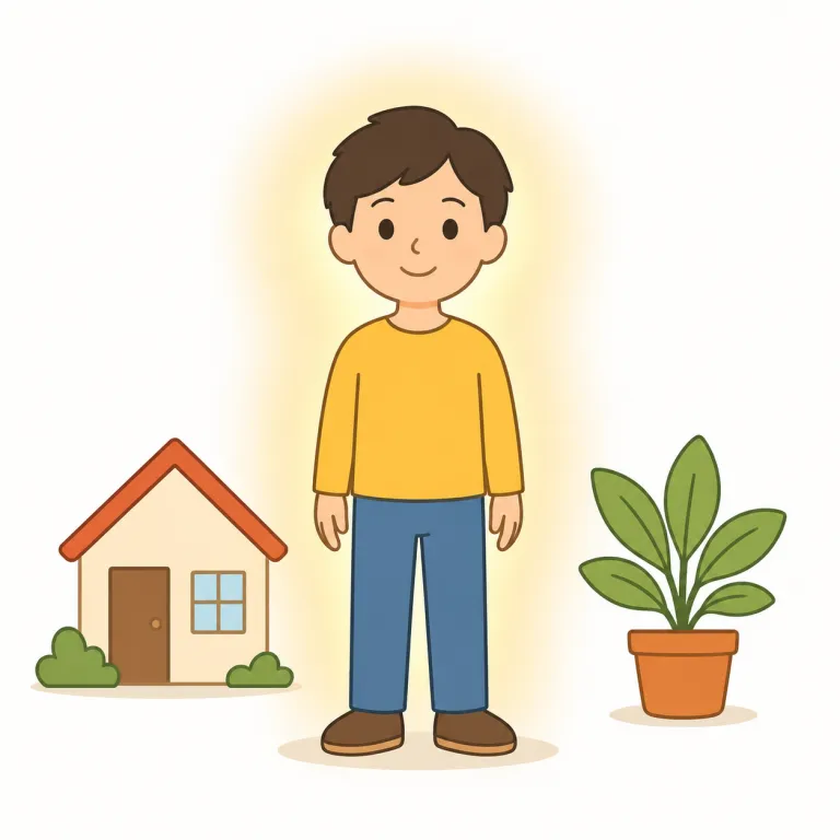 be（である、いる、存在する・動詞）の覚え方イラスト — be は「存在している」「そういう状態だ」という土台の感覚でまとめると覚えやすい