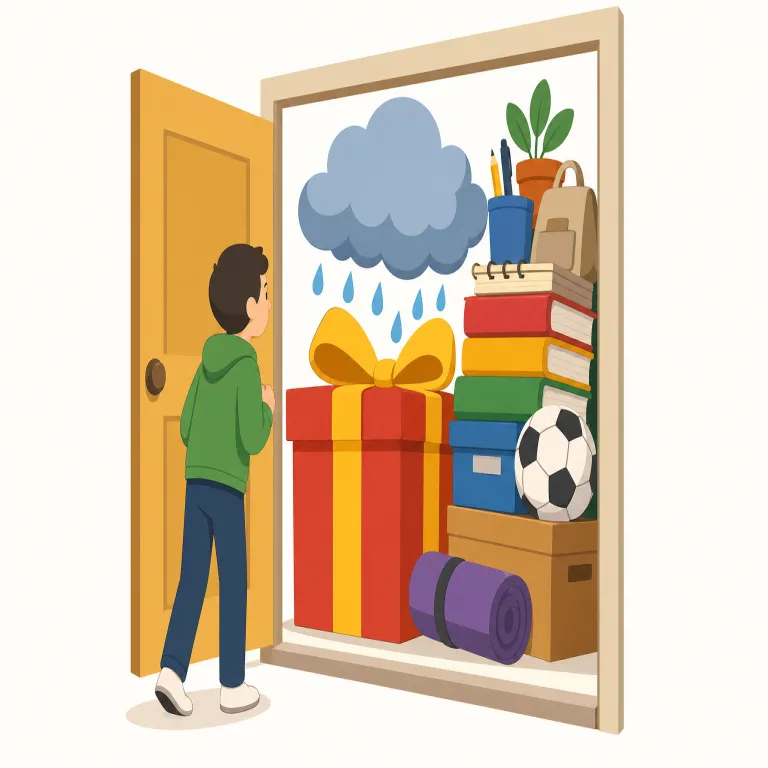 be in for（経験しそう・句動詞）の覚え方イラスト — be in for は be in「中にいる」と for「〜に向かって」を合わせて考えると、すでに流れの中にいて、その先にある出来事へ向かっている感じです