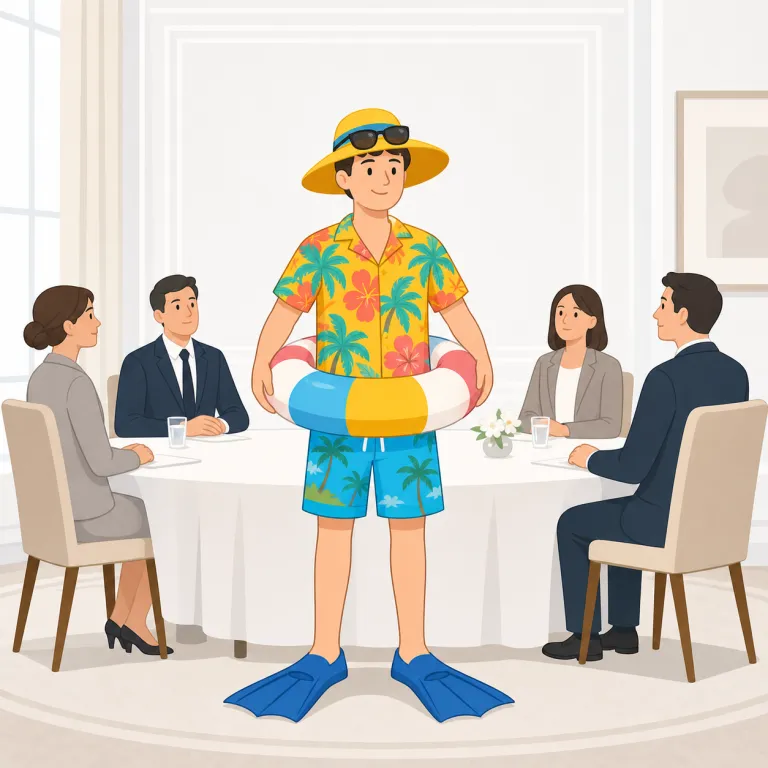 be incongruous with（場にそぐわない・イディオム）の覚え方イラスト — このエントリでは、be incongruous with を「場にそぐわない」という感覚で覚えます