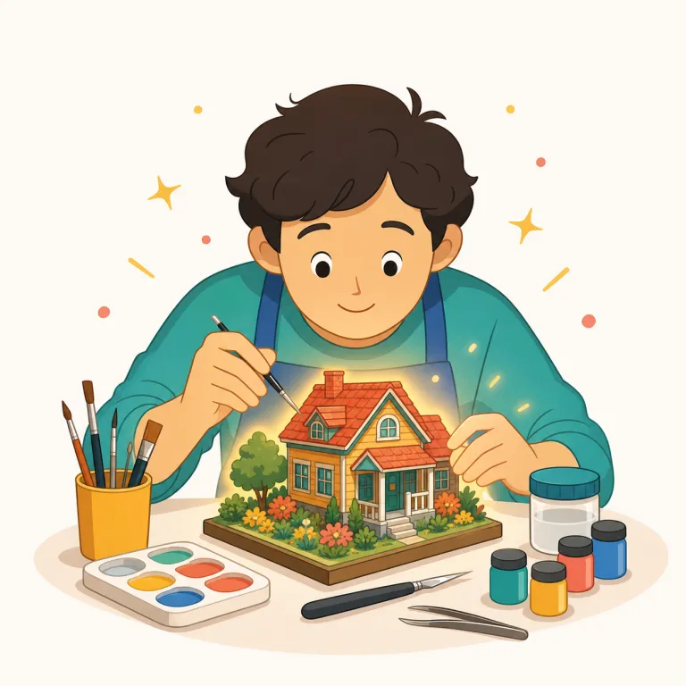 be into（興味がある・句動詞）の覚え方イラスト — into は「中へ」という方向を表す前置詞で、be into は気持ちがその対象の中へ向いていると考えると覚えやすい