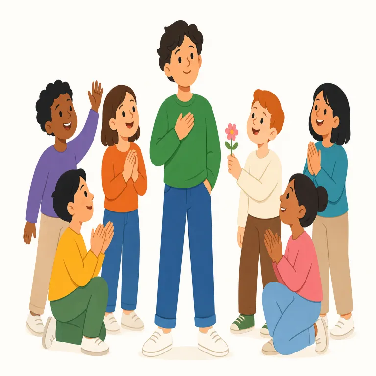 be popular with（人気がある・イディオム）の覚え方イラスト — popular だけで「人気のある」は分かっても、この表現は be popular with + 人 で「その人たちに好かれている」と形ごと覚えると強いです