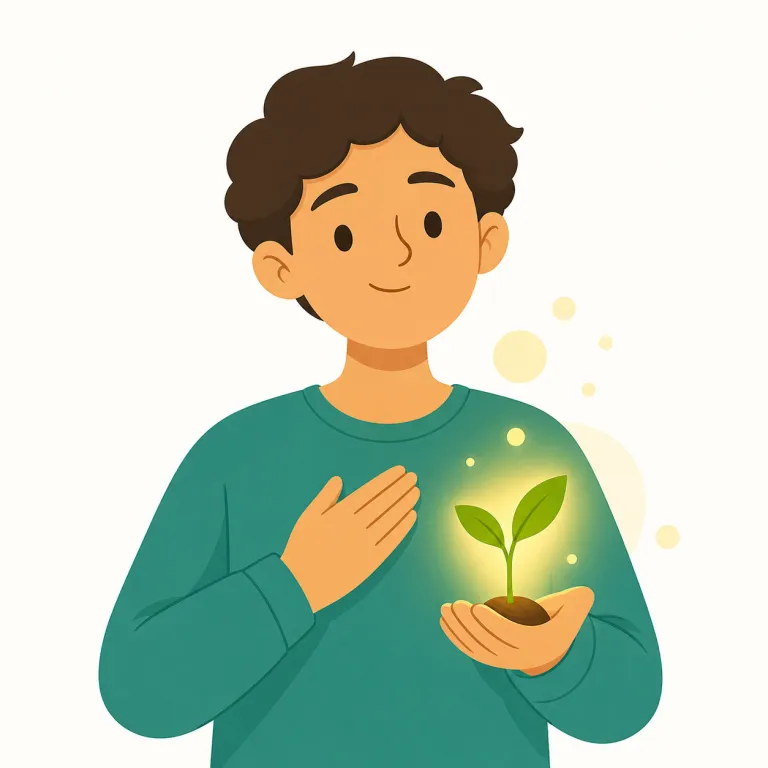 be proud of（誇りに思う・イディオム）の覚え方イラスト — proud はまず「胸を張る感じ」の基本イメージで覚えるとよいです