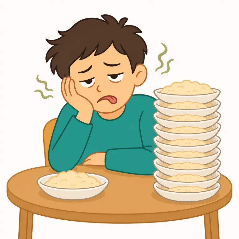 be sick of（うんざりする・イディオム）の覚え方イラスト — be sick of は、まず sick を「病気」ではなく「気分が悪い」「もう耐えられない感じ」としてつかむと覚えやすいです