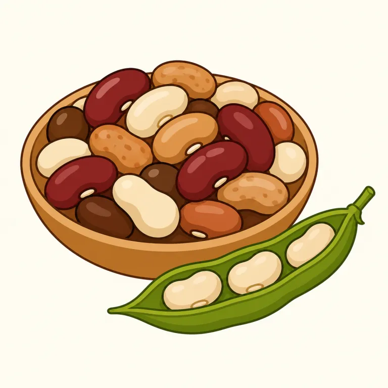 bean（豆・名詞）の覚え方イラスト — bean はまず food の基本語として固めると覚えやすいです